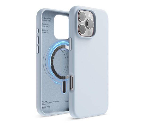 Elago Magnetic Silicone do iPhone 16 Pro Max Light Blue ES16MSSC69PRO-LBL - 1278804 - zdjęcie
